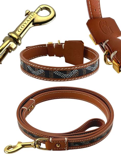 goyard pet collar|goyard dog leash.